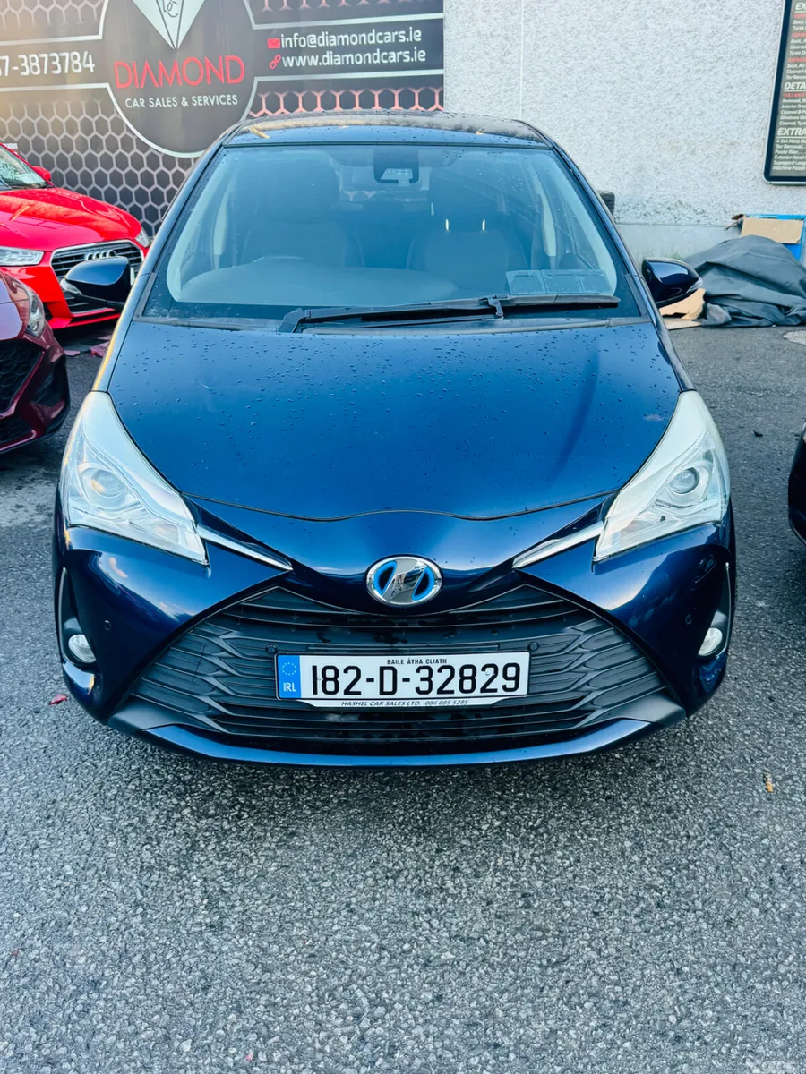 Toyota Vitz Hatchback, Petrol Hybrid, 2018, Blue