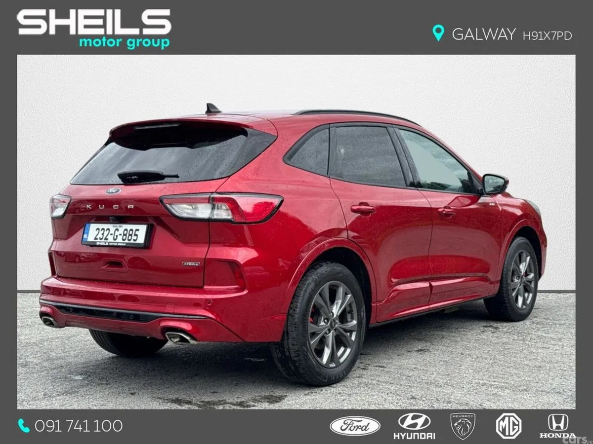 Ford Kuga SUV, Petrol Plug-in Hybrid, 2023, Red