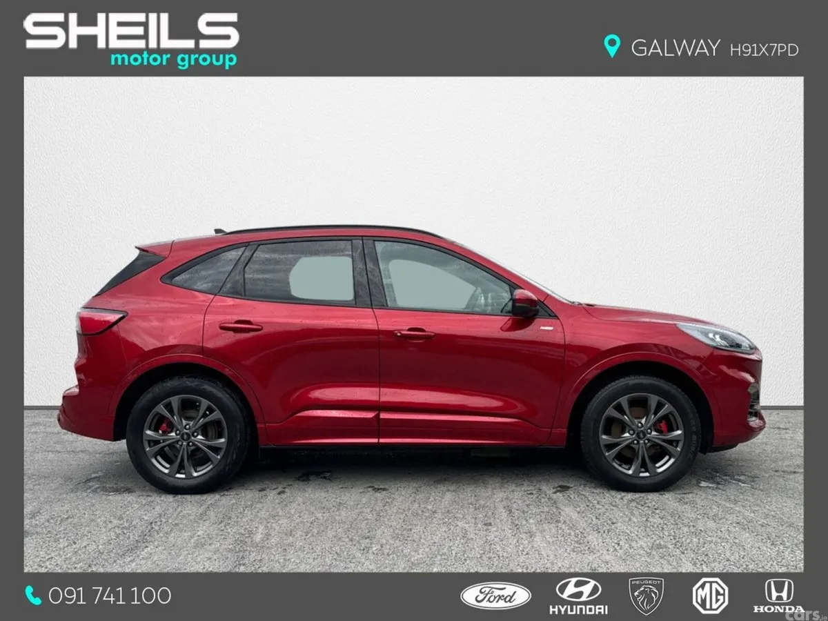 Ford Kuga SUV, Petrol Plug-in Hybrid, 2023, Red