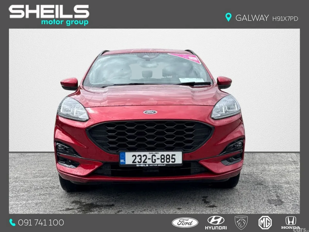 Ford Kuga SUV, Petrol Plug-in Hybrid, 2023, Red
