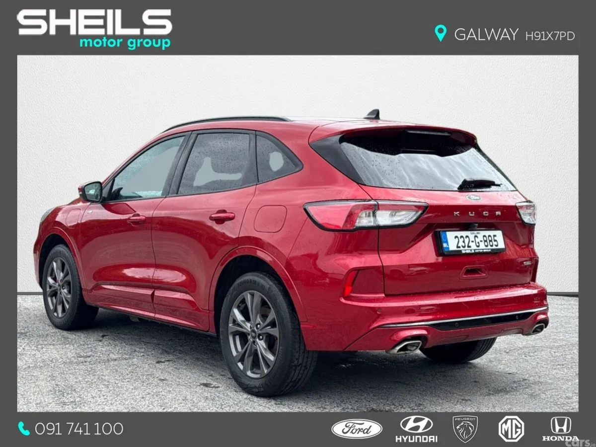 Ford Kuga SUV, Petrol Plug-in Hybrid, 2023, Red