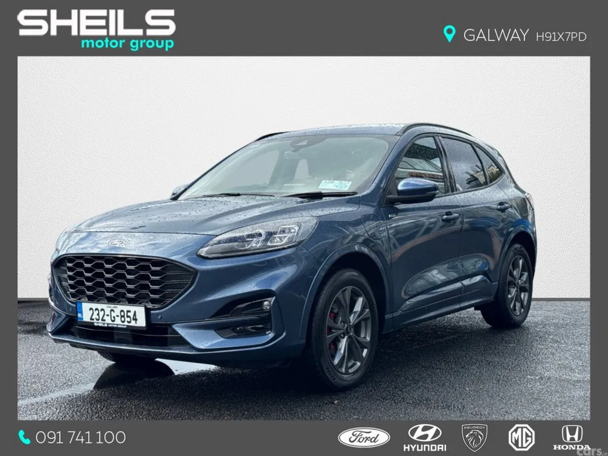 Ford Kuga SUV, Petrol Plug-in Hybrid, 2023, Blue