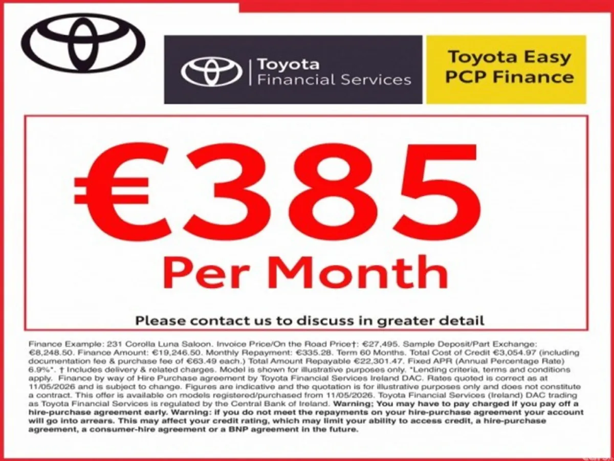 Toyota Yaris Hatchback, Petrol Hybrid, 2024, Red