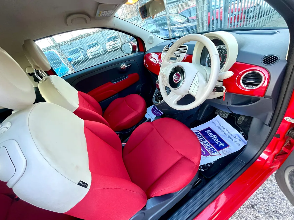 Fiat 500 Hatchback, Petrol, 2014, Red