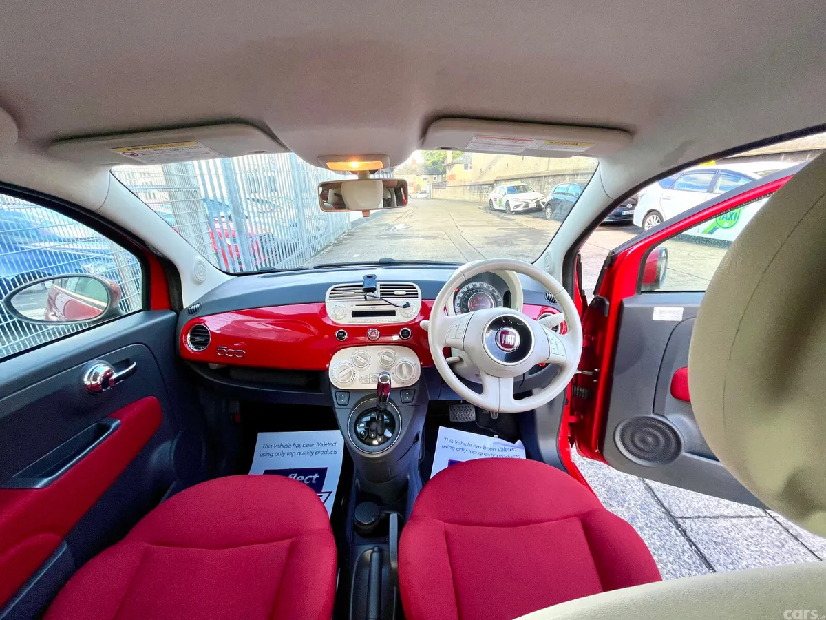 Fiat 500 Hatchback, Petrol, 2014, Red