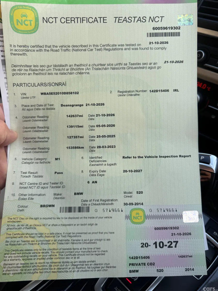 BMW 5-Series Saloon, Diesel, 2014, Brown
