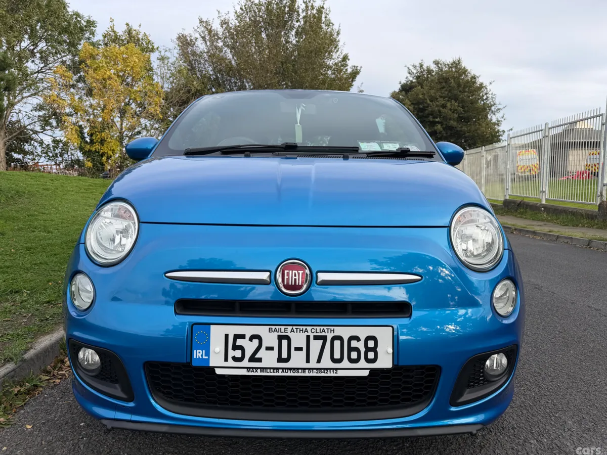 Fiat 500 Hatchback, Petrol, 2015, Blue