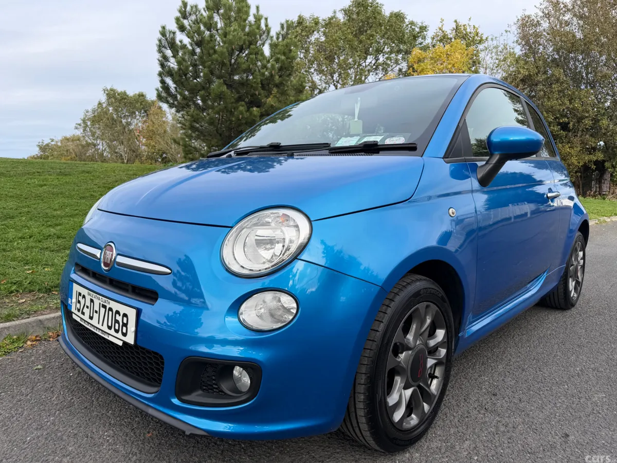 Fiat 500 Hatchback, Petrol, 2015, Blue