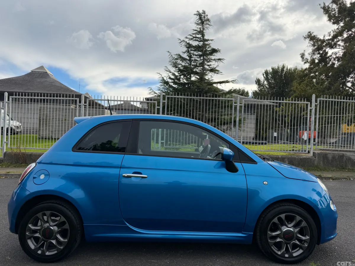 Fiat 500 Hatchback, Petrol, 2015, Blue