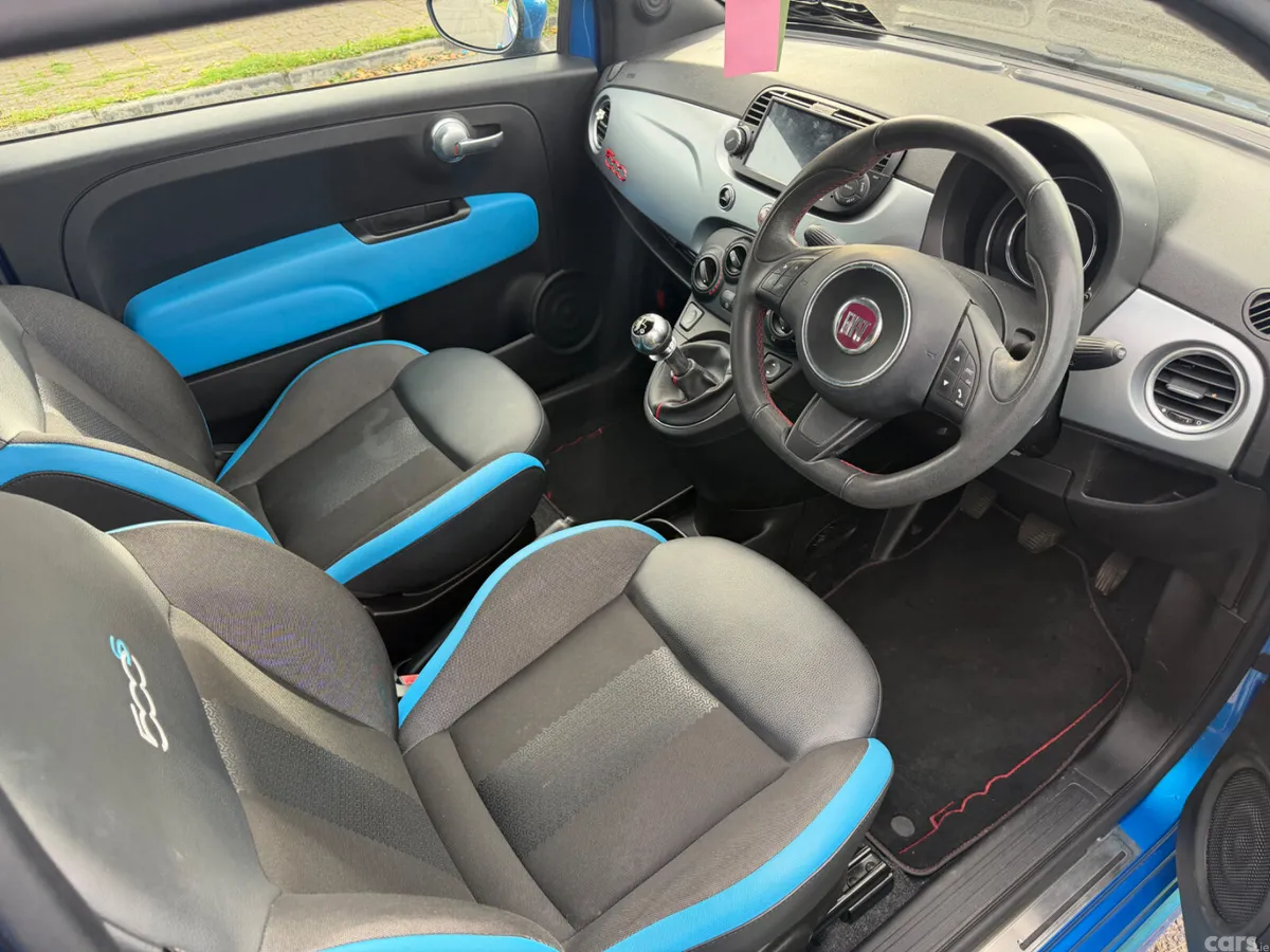 Fiat 500 Hatchback, Petrol, 2015, Blue