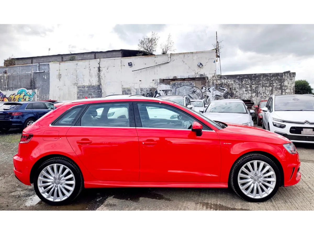Audi A3 Hatchback, Petrol Plug-in Hybrid, 2015, Red
