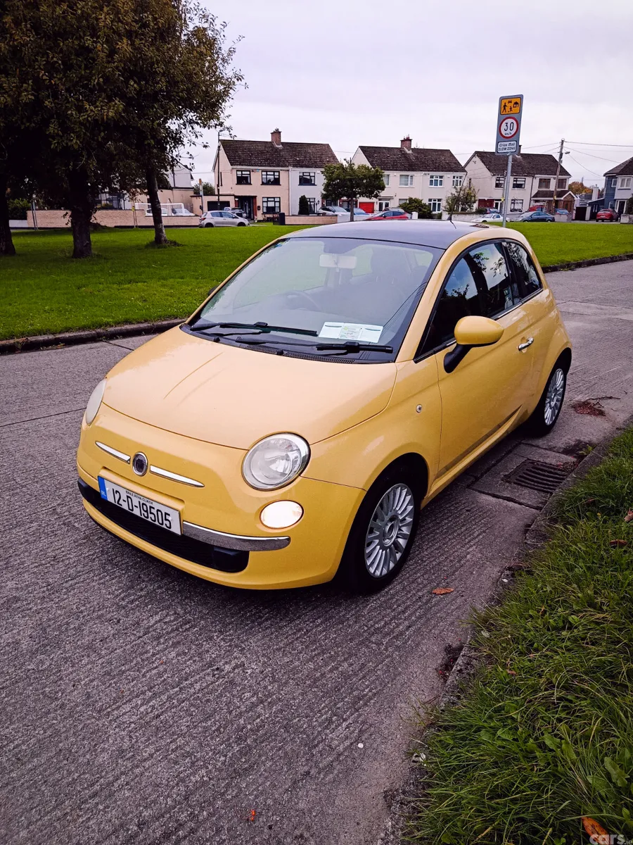 Fiat 500 Hatchback, Petrol, 2012, Yellow