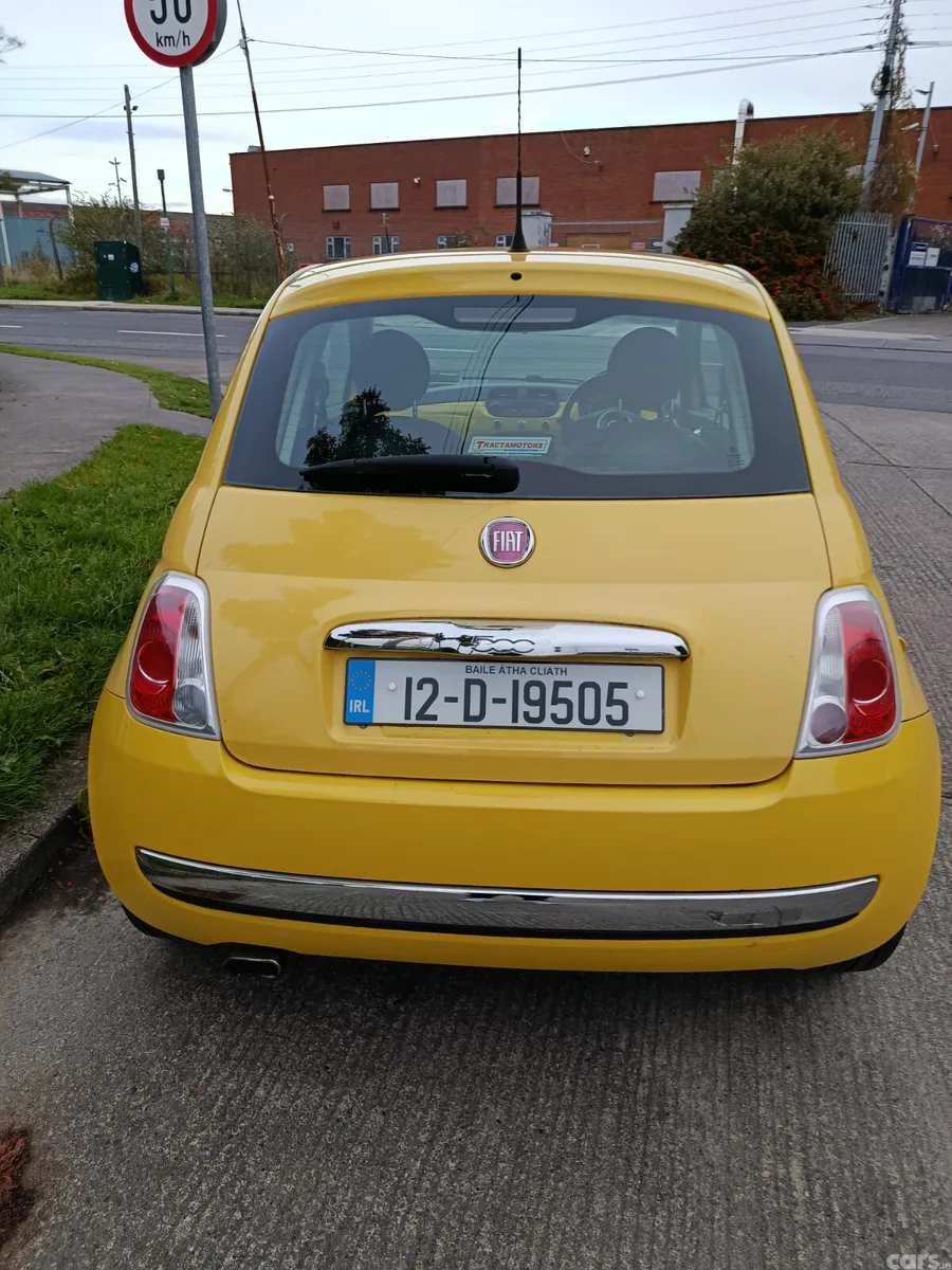 Fiat 500 Hatchback, Petrol, 2012, Yellow