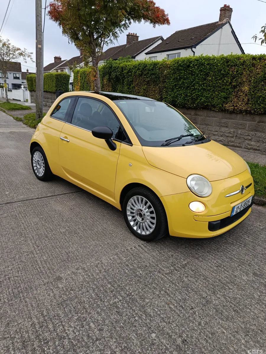 Fiat 500 Hatchback, Petrol, 2012, Yellow