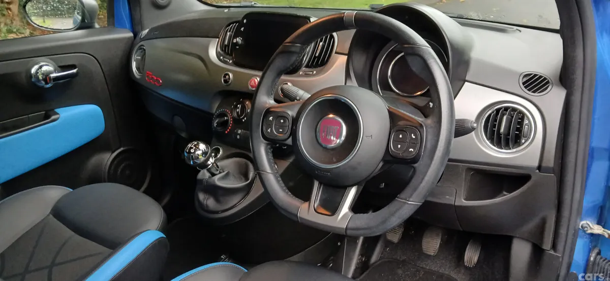 Fiat 500 Hatchback, Petrol, 2018, Blue