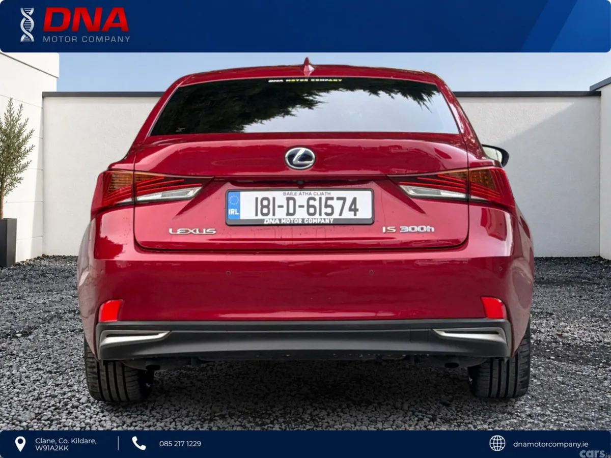Lexus IS Saloon, Petrol Hybrid, 2018, Red