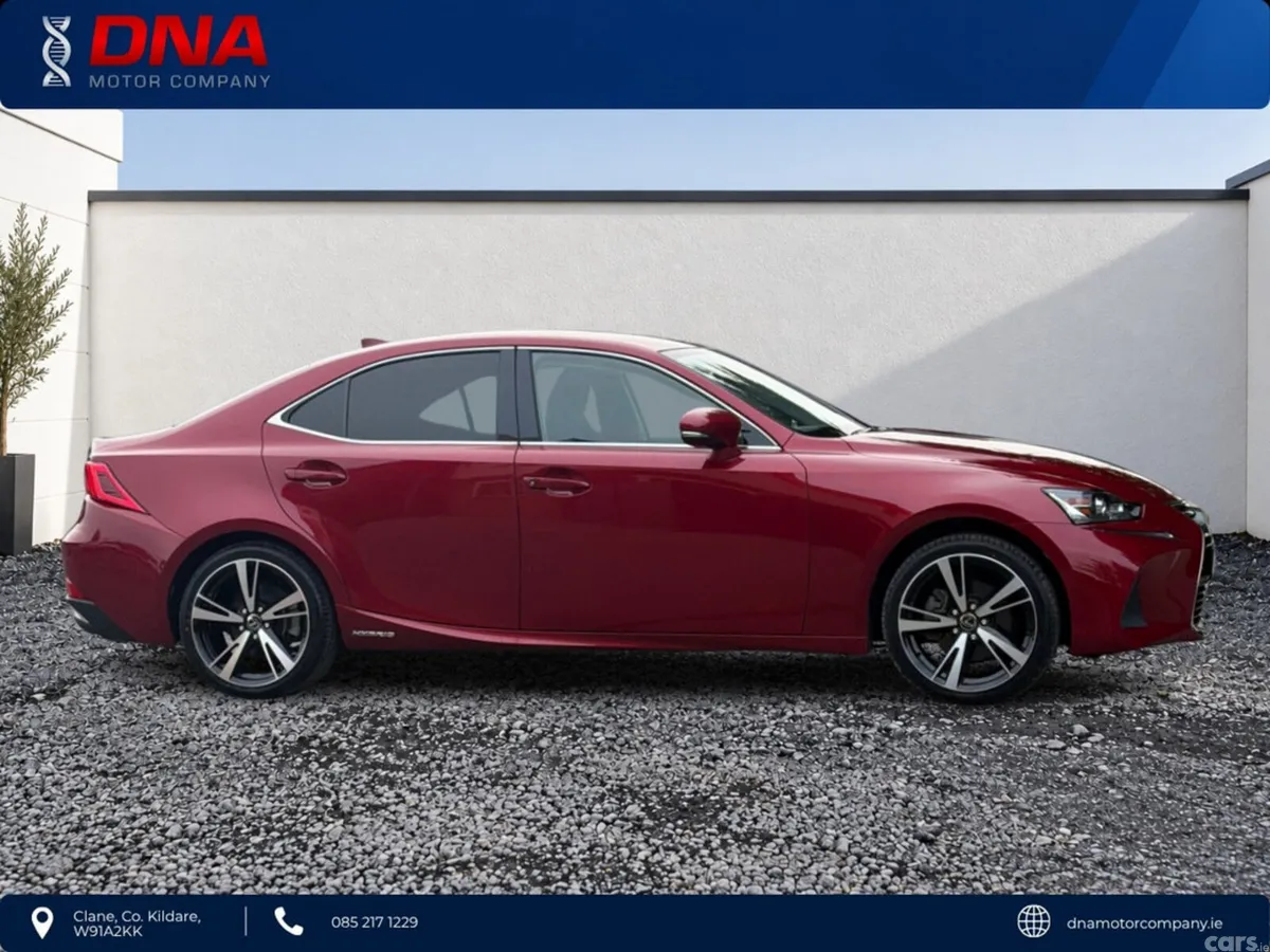 Lexus IS Saloon, Petrol Hybrid, 2018, Red