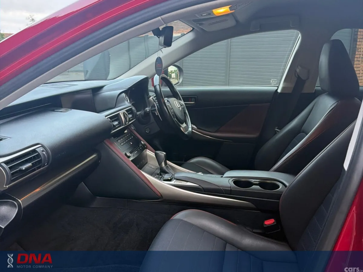 Lexus IS Saloon, Petrol Hybrid, 2018, Red