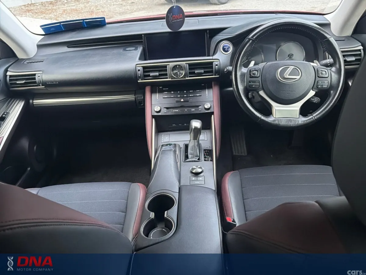 Lexus IS Saloon, Petrol Hybrid, 2018, Red