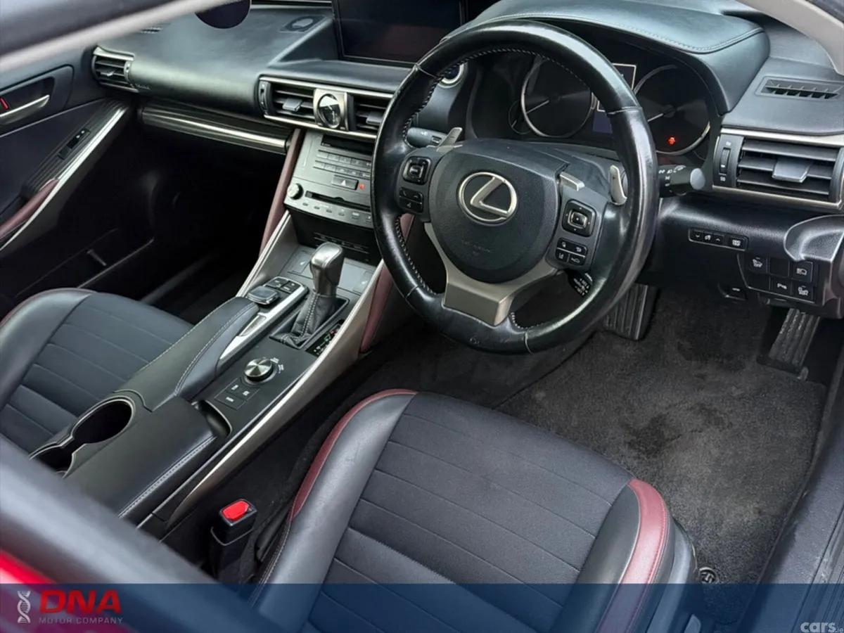 Lexus IS Saloon, Petrol Hybrid, 2018, Red