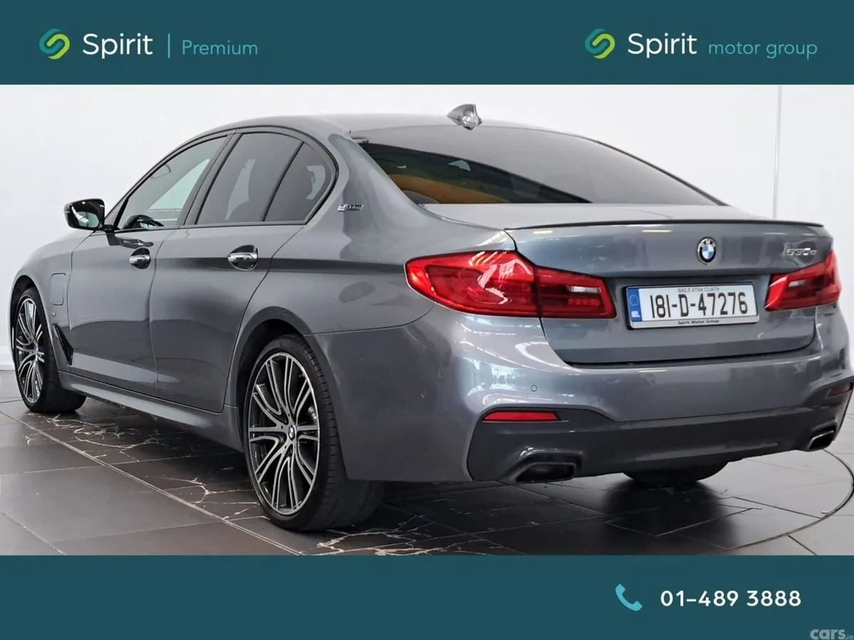 BMW 5-Series Saloon, Petrol Plug-in Hybrid, 2018, Blue