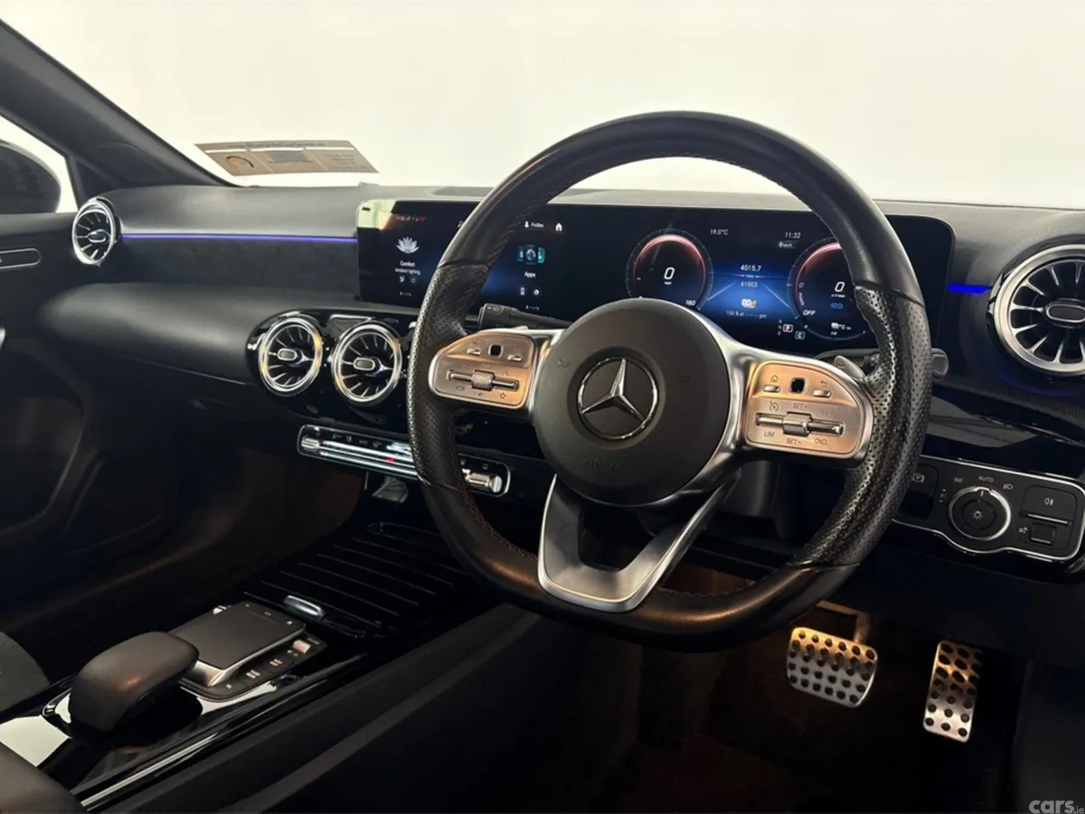 Mercedes-Benz A-Class Saloon, Petrol Hybrid, 2022, Red