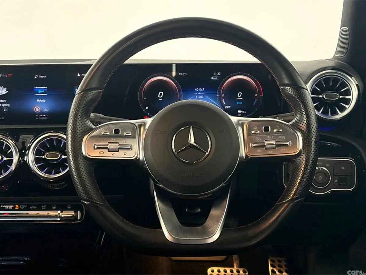 Mercedes-Benz A-Class Saloon, Petrol Hybrid, 2022, Red