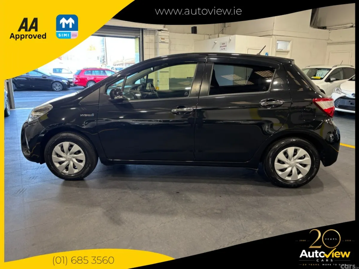 Toyota Vitz Hatchback, Petrol Hybrid, 2018, Black