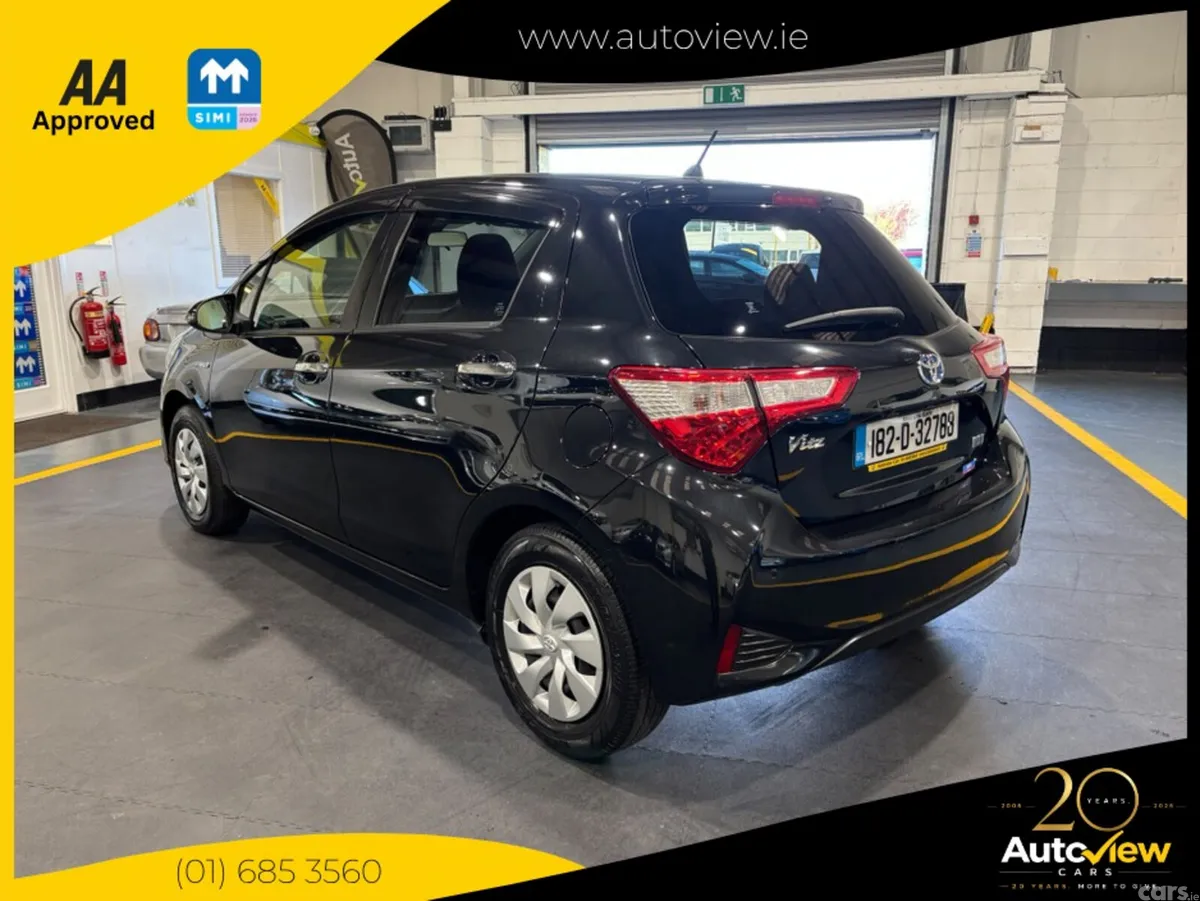 Toyota Vitz Hatchback, Petrol Hybrid, 2018, Black