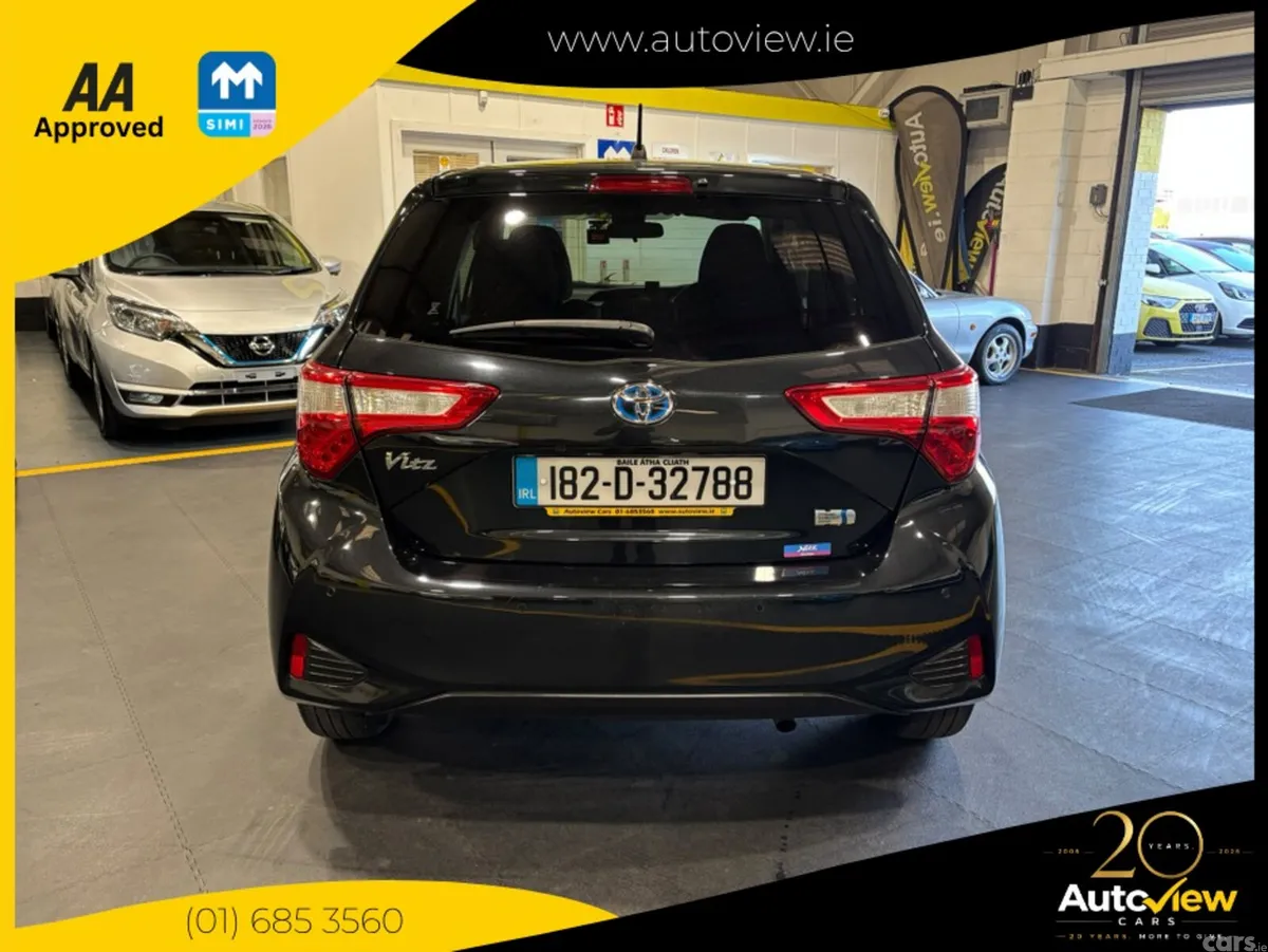 Toyota Vitz Hatchback, Petrol Hybrid, 2018, Black