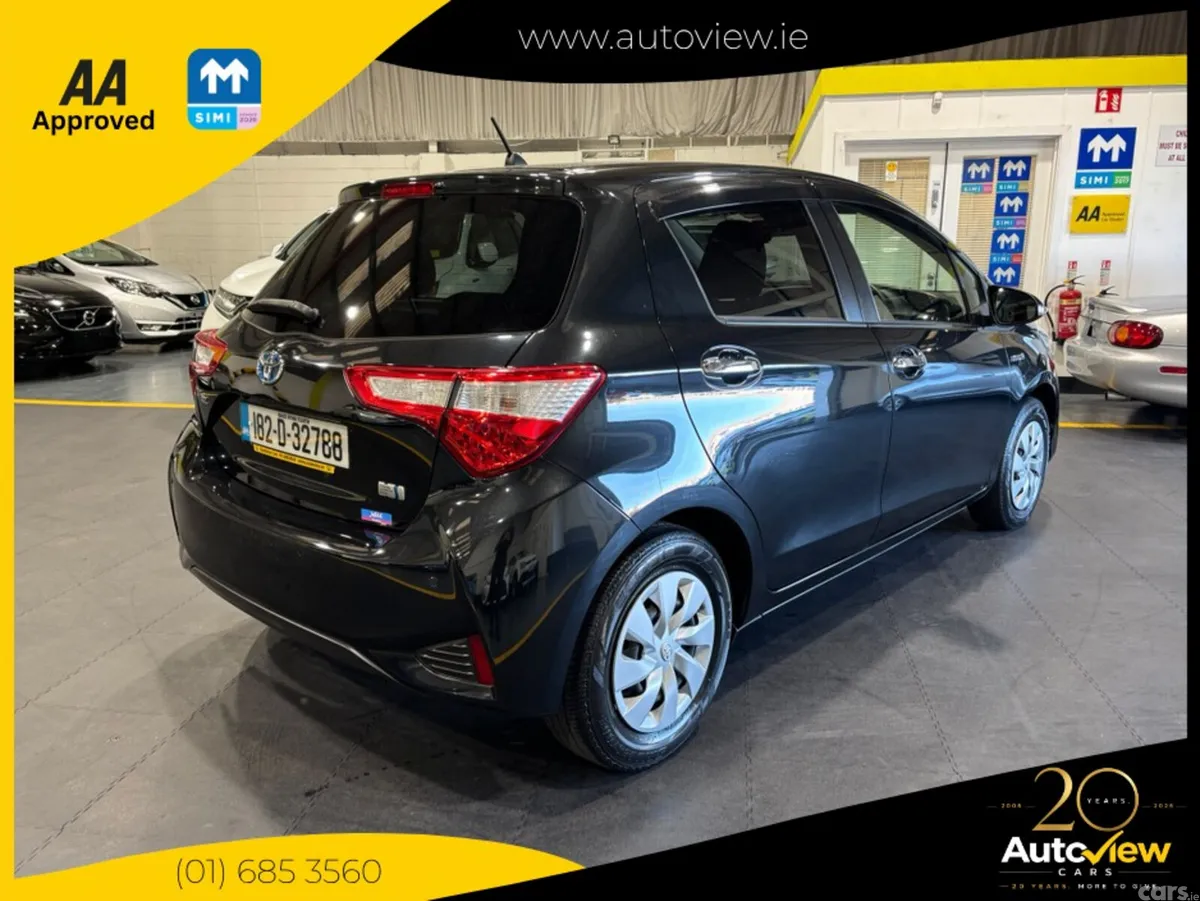 Toyota Vitz Hatchback, Petrol Hybrid, 2018, Black