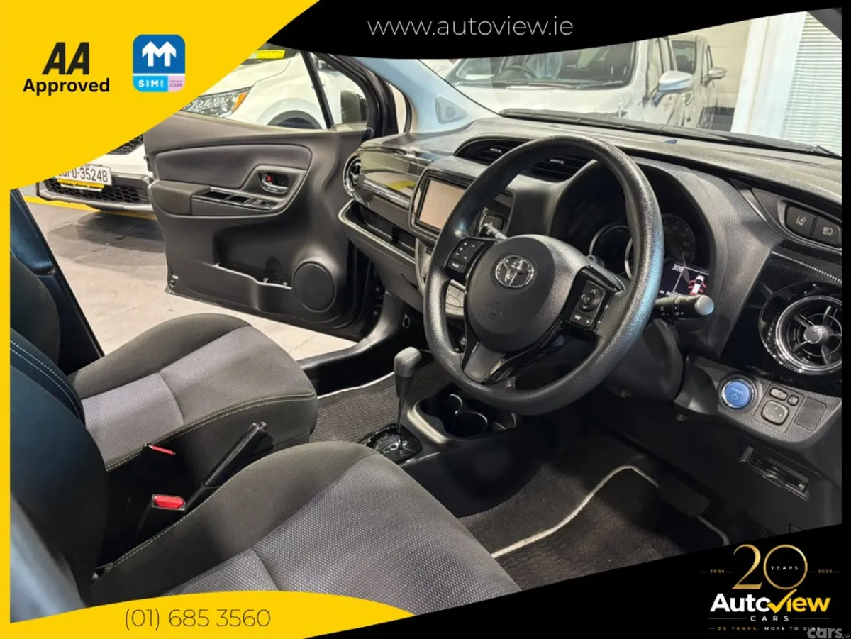 Toyota Vitz Hatchback, Petrol Hybrid, 2018, Black