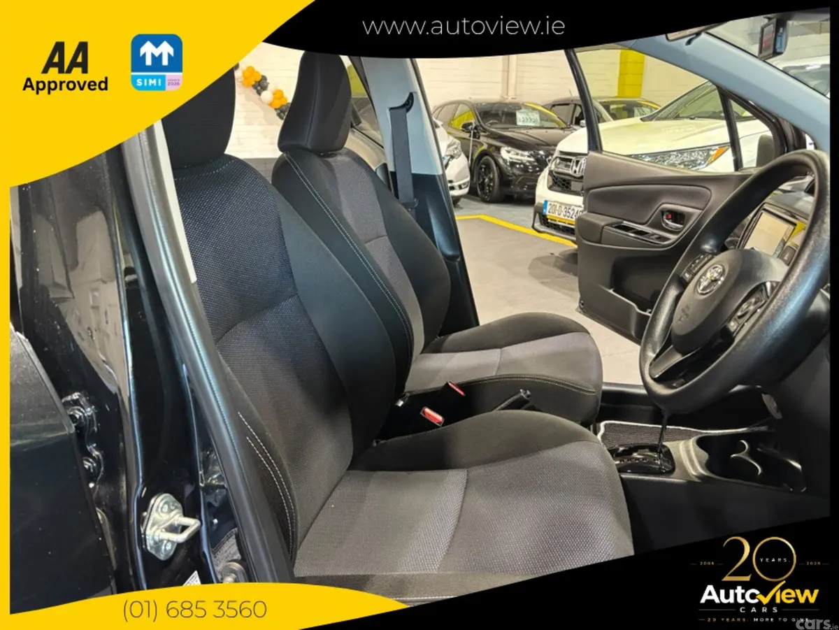 Toyota Vitz Hatchback, Petrol Hybrid, 2018, Black