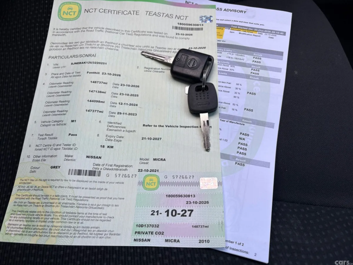 Nissan Micra Hatchback, Petrol, 2010, Grey