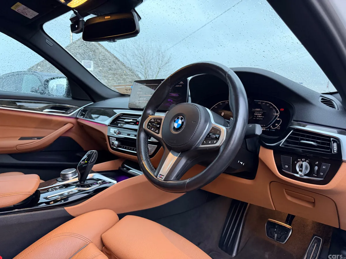 BMW 5-Series Saloon, Petrol Plug-in Hybrid, 2021, White