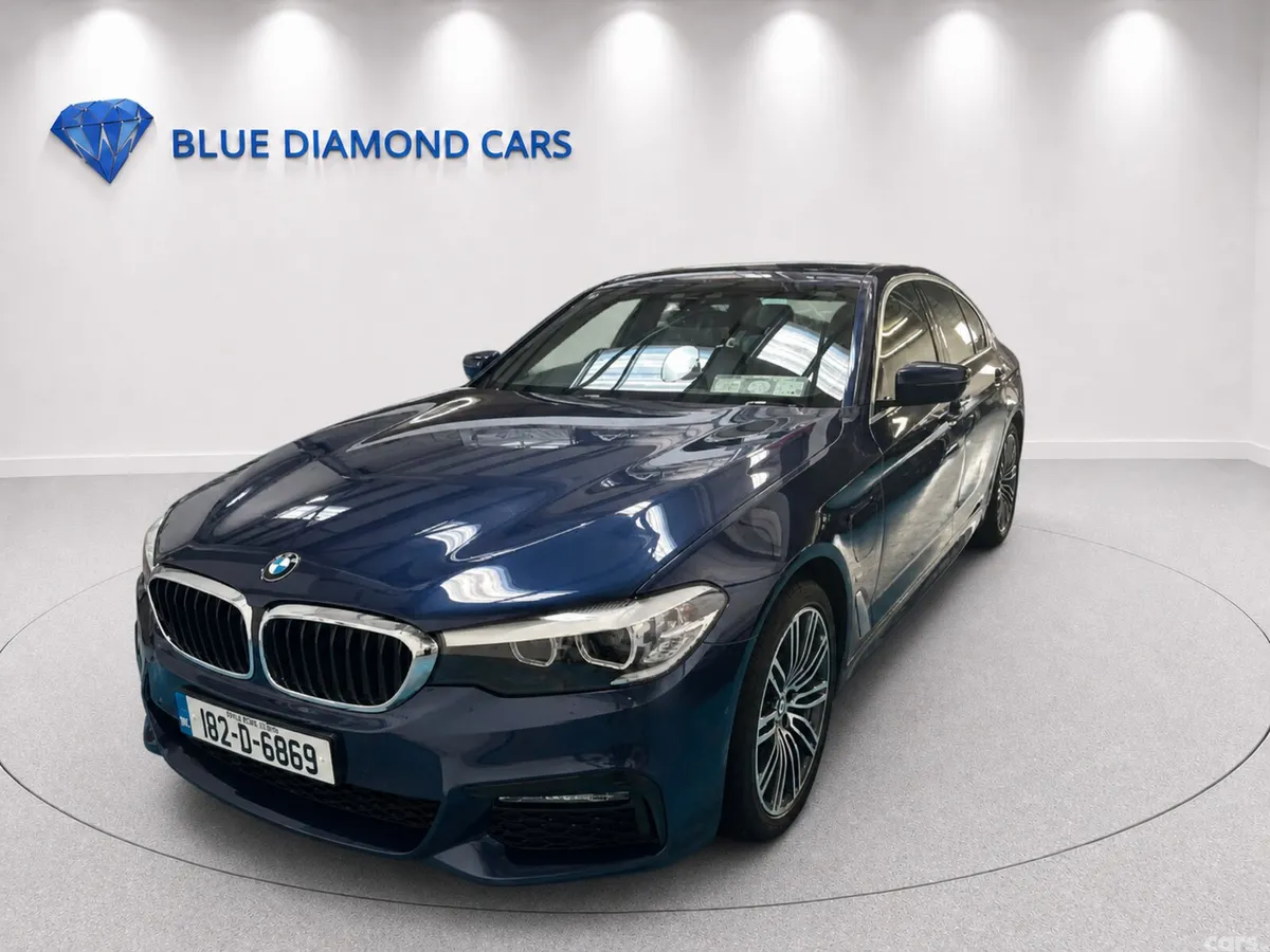 BMW 5-Series Saloon, Petrol Plug-in Hybrid, 2018, Blue