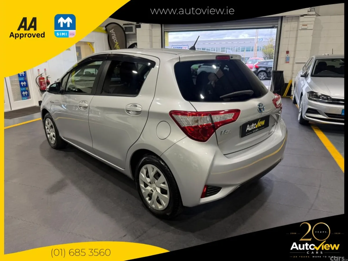 Toyota Vitz Hatchback, Petrol Hybrid, 2019, Silver