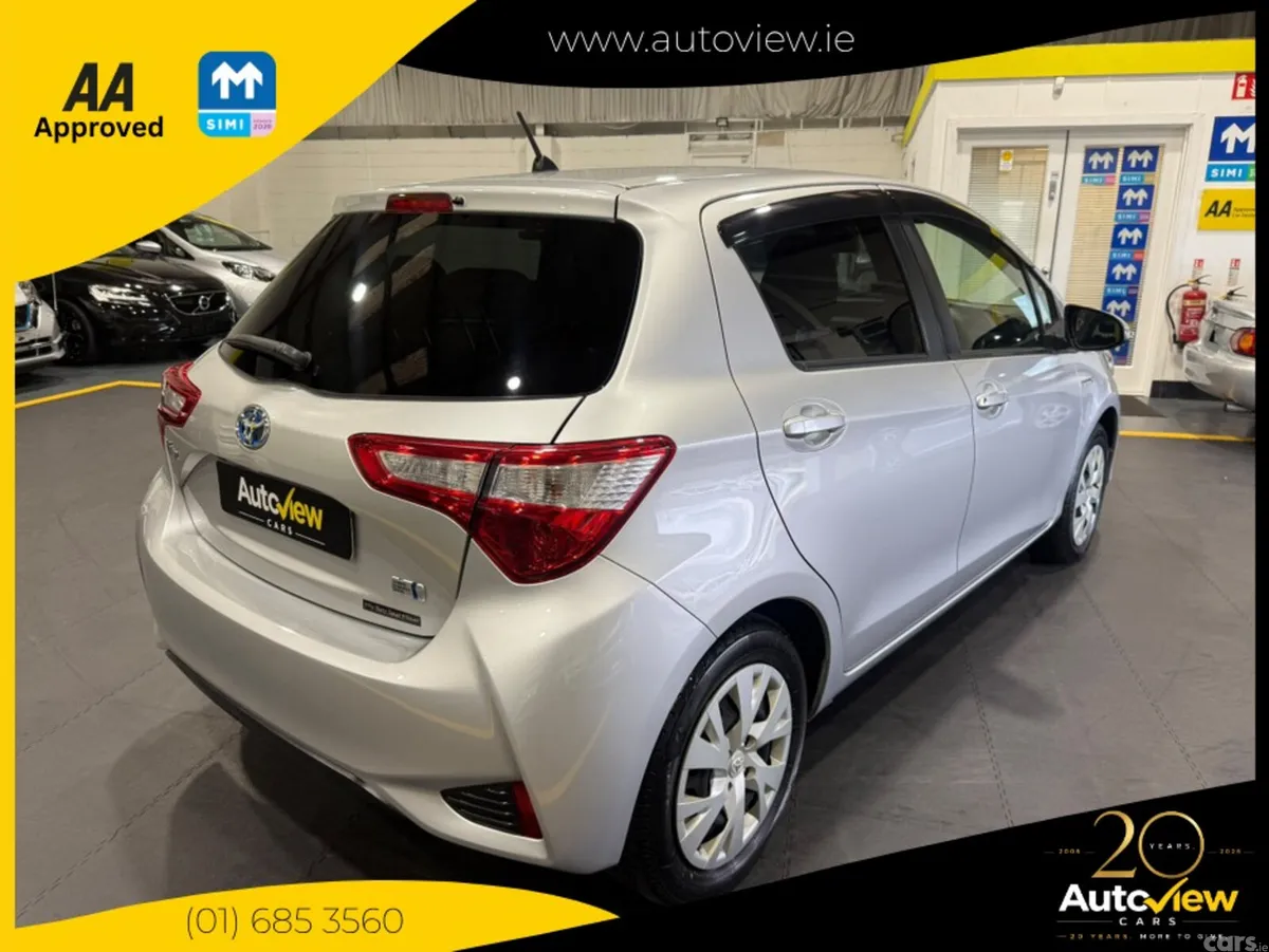 Toyota Vitz Hatchback, Petrol Hybrid, 2019, Silver