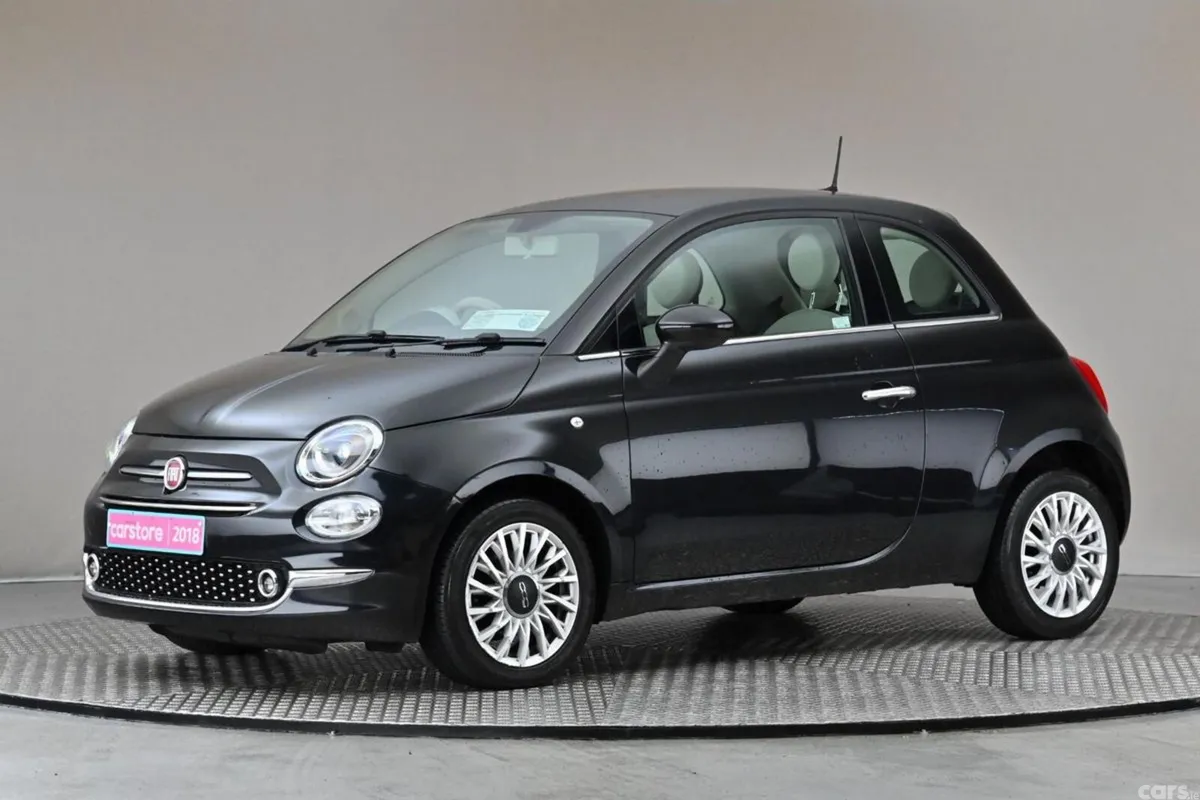 Fiat 500 Hatchback, Petrol, 2018, Black