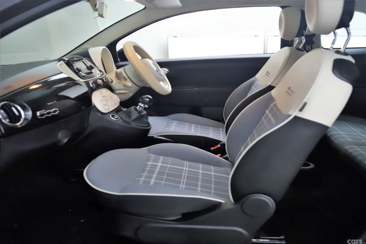 Fiat 500 Hatchback, Petrol, 2018, Black
