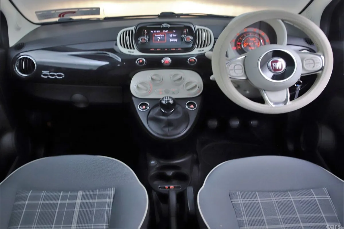 Fiat 500 Hatchback, Petrol, 2018, Black