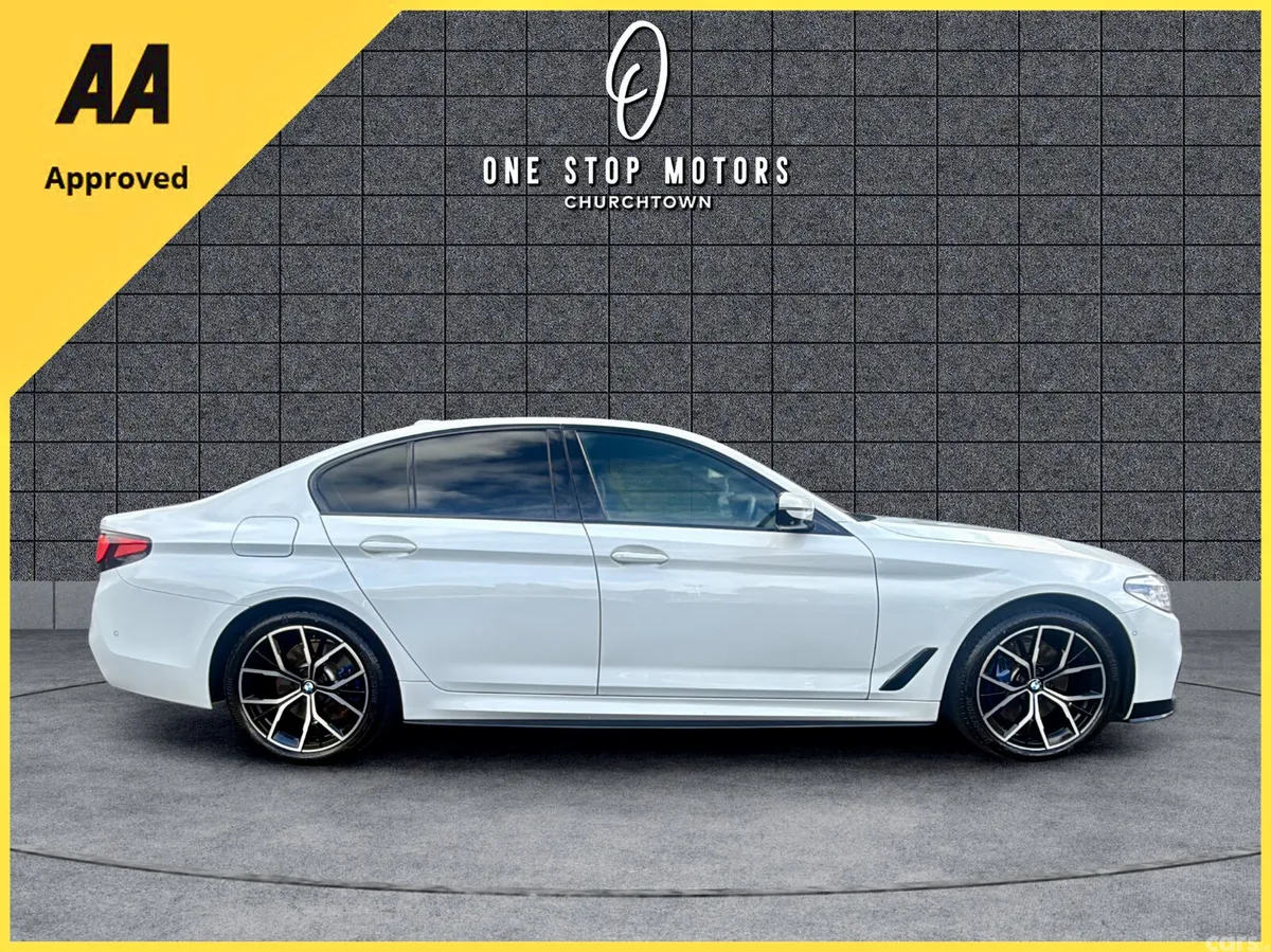 BMW 5-Series Saloon, Petrol Plug-in Hybrid, 2019, White