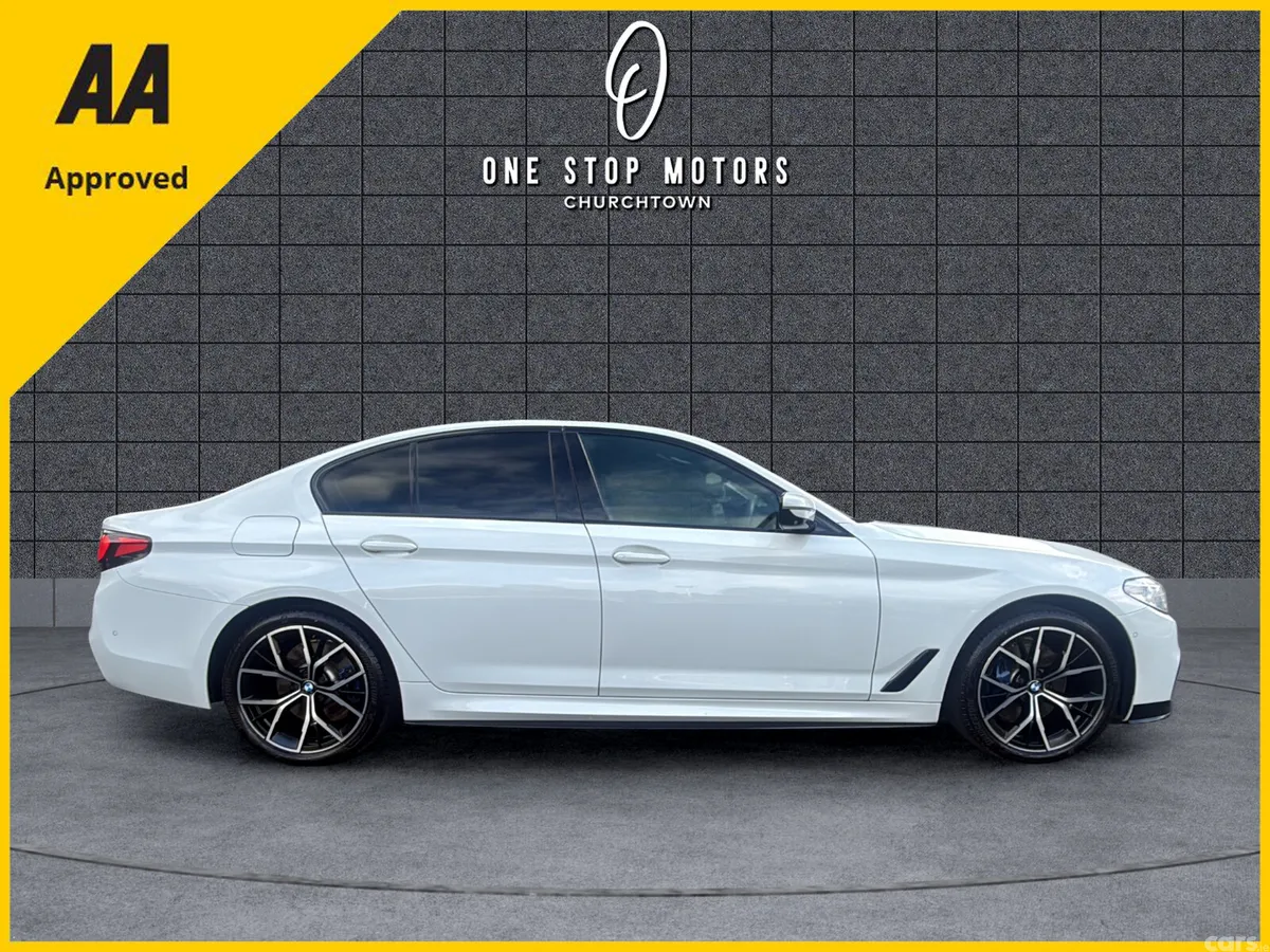 BMW 5-Series Saloon, Petrol Plug-in Hybrid, 2019, White