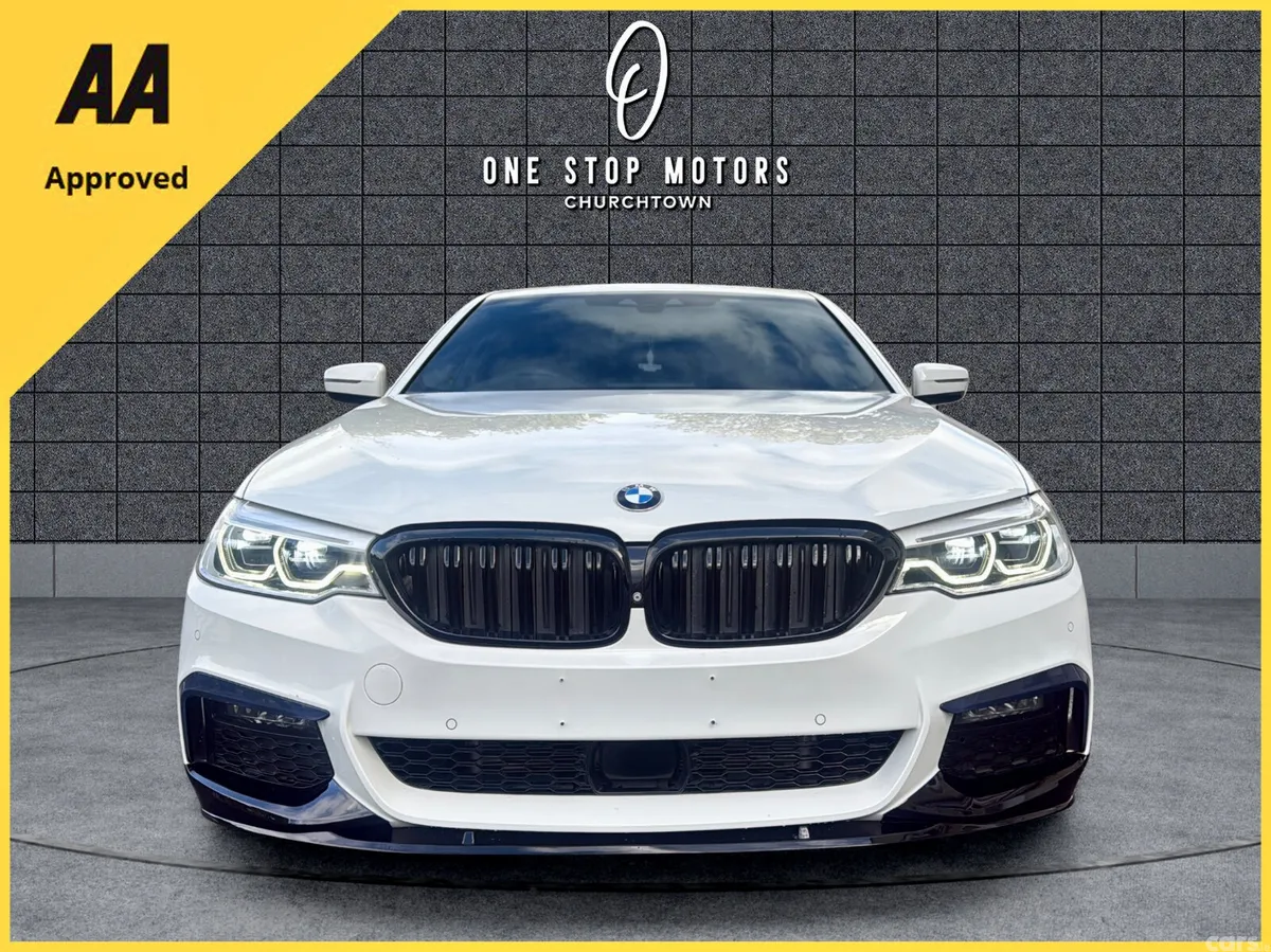 BMW 5-Series Saloon, Petrol Plug-in Hybrid, 2019, White