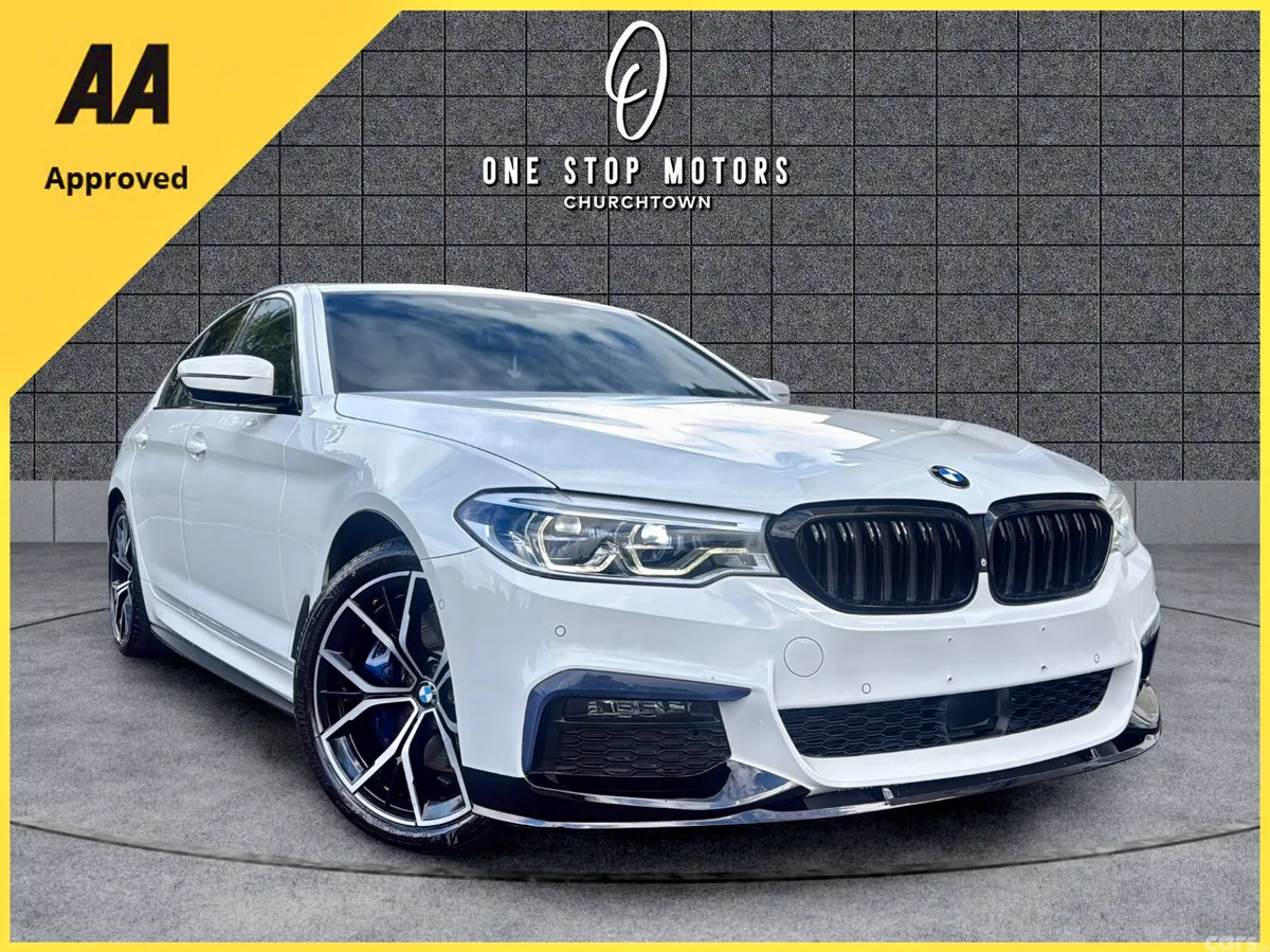 BMW 5-Series Saloon, Petrol Plug-in Hybrid, 2019, White