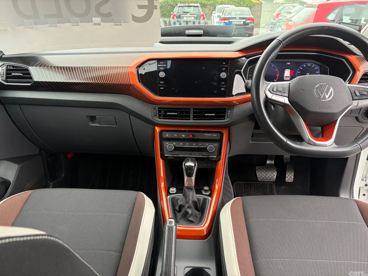 Volkswagen T-Cross Hatchback, Petrol, 2021, White