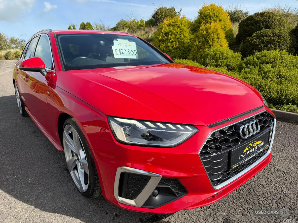 Audi A4 Estate, Diesel Hybrid, 2022, Red