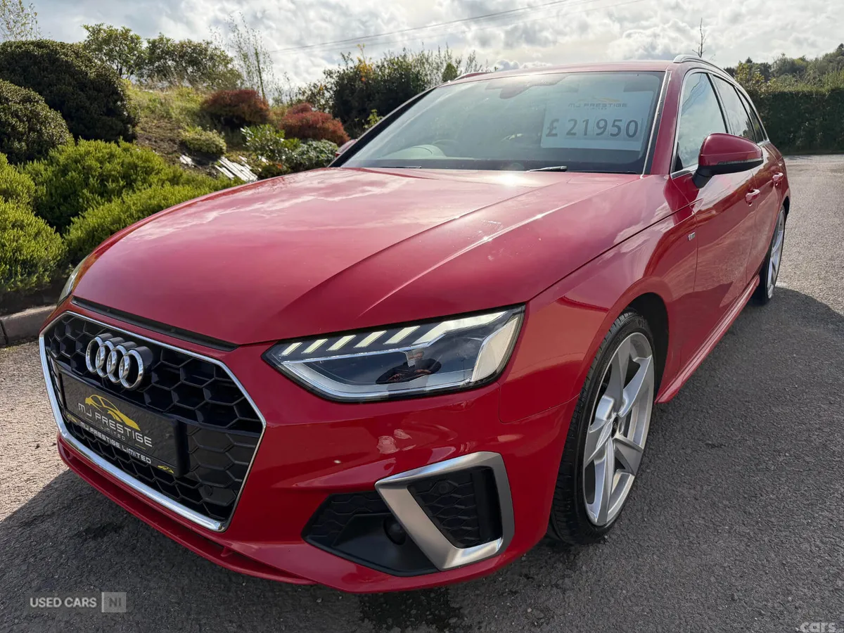 Audi A4 Estate, Diesel Hybrid, 2022, Red