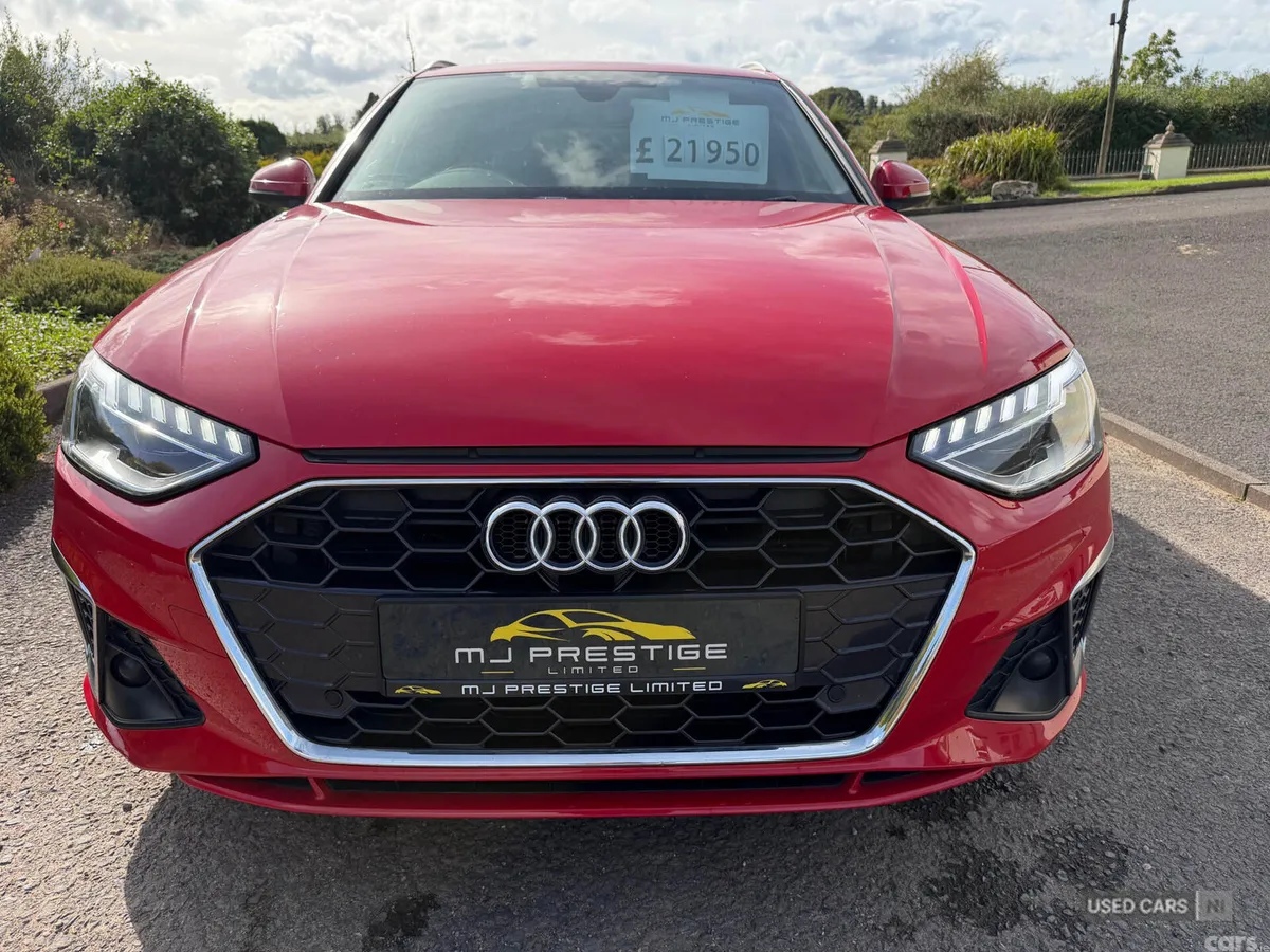 Audi A4 Estate, Diesel Hybrid, 2022, Red