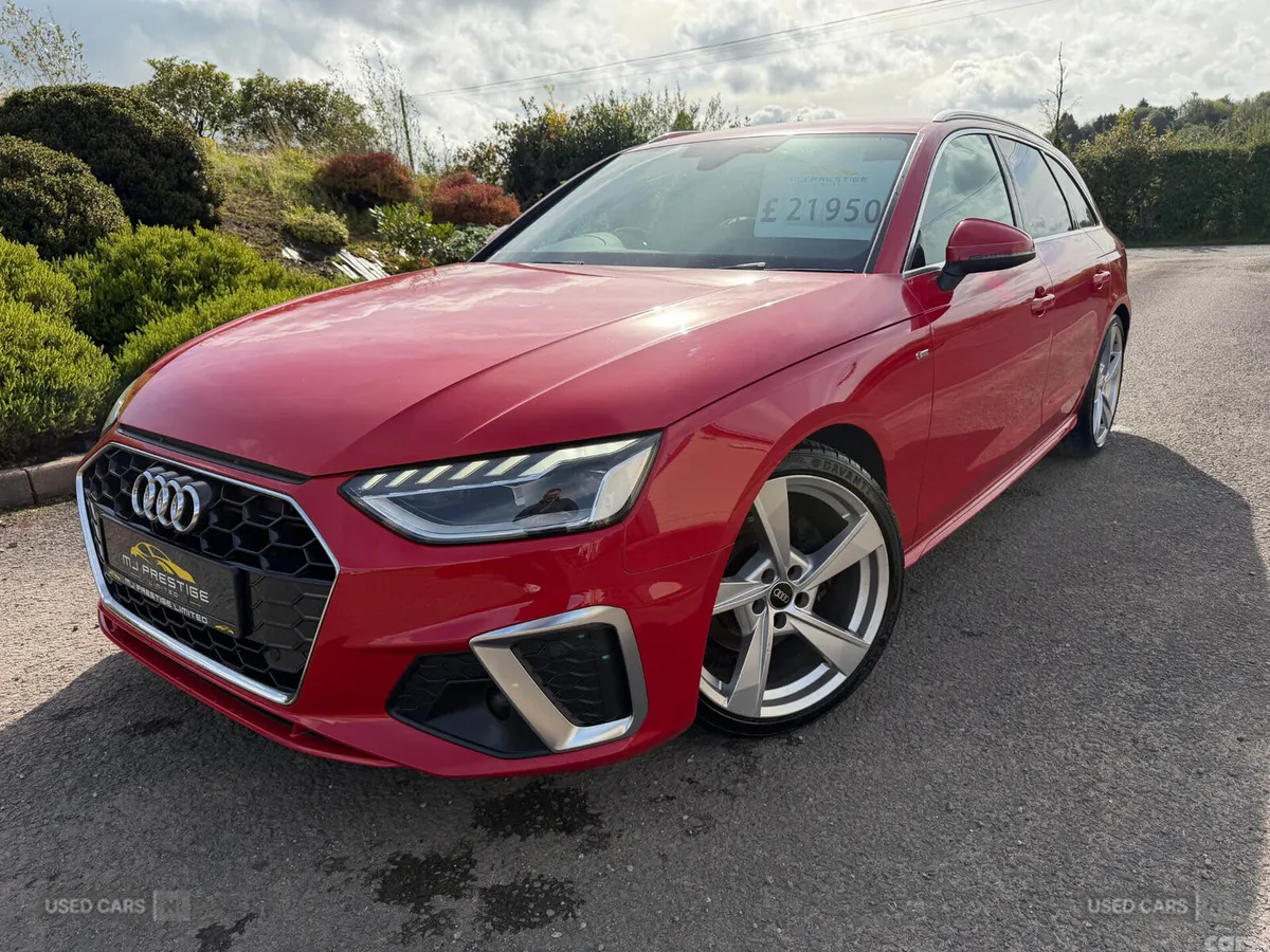 Audi A4 Estate, Diesel Hybrid, 2022, Red